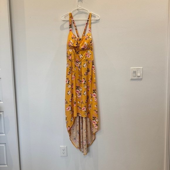 nobo Dresses & Skirts - NOBO Floral Yellow High-Low Dress Size 2XL (19)